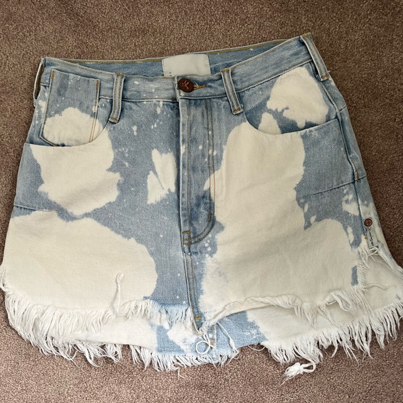 NWOT One Teaspoon Sea Drifter Vanguard Denim Skirt - Picture 4 of 11